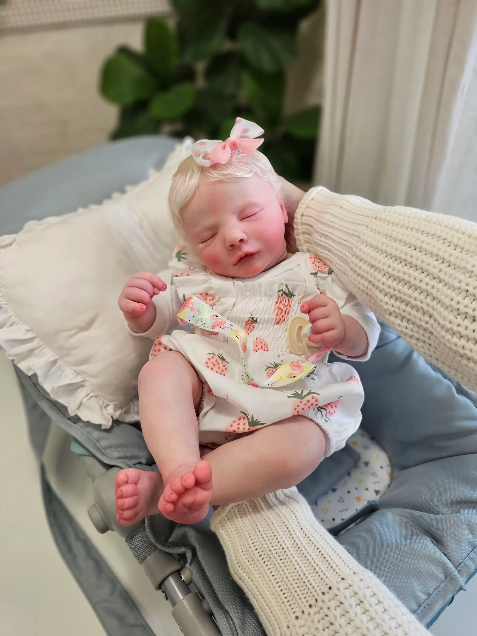 Boneca reborn albina original 